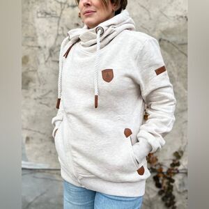 Naketano Small Gray Pullover Hoodie